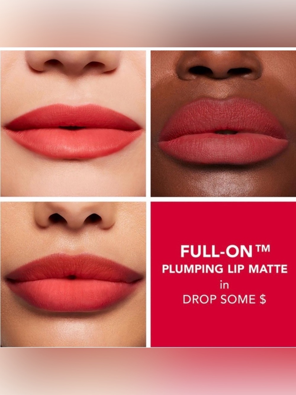 Buxom Full-On Plumping Lip Matte
Liquid Lipstick - Drop Some $